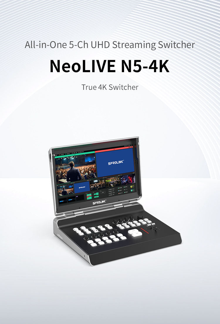 SPROLINK-Video Switcher Mixer, Video Capture Card，PTZ cameras
