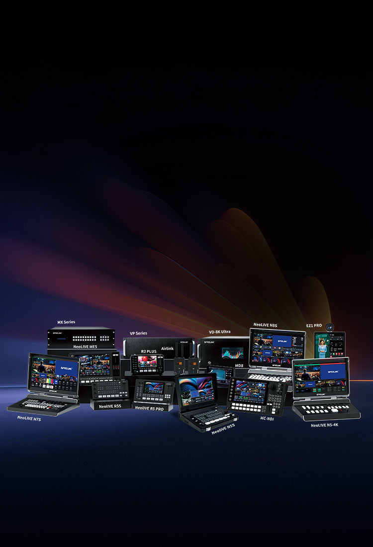 SPROLINK-Video Switcher Mixer, Video Capture Card，PTZ cameras