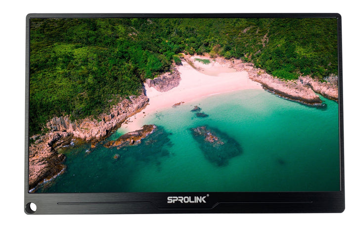 Sprolink external portable monitor front appearance.