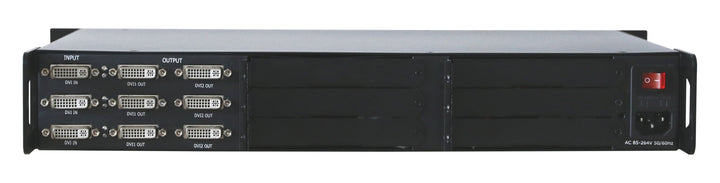 SD6 sending card box with 3-DVI inand 6-DVI out.