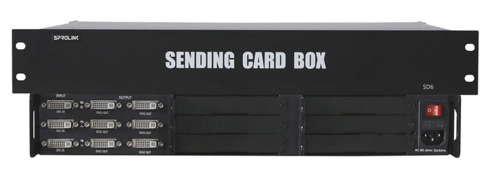Sending card box SD6 front & back.